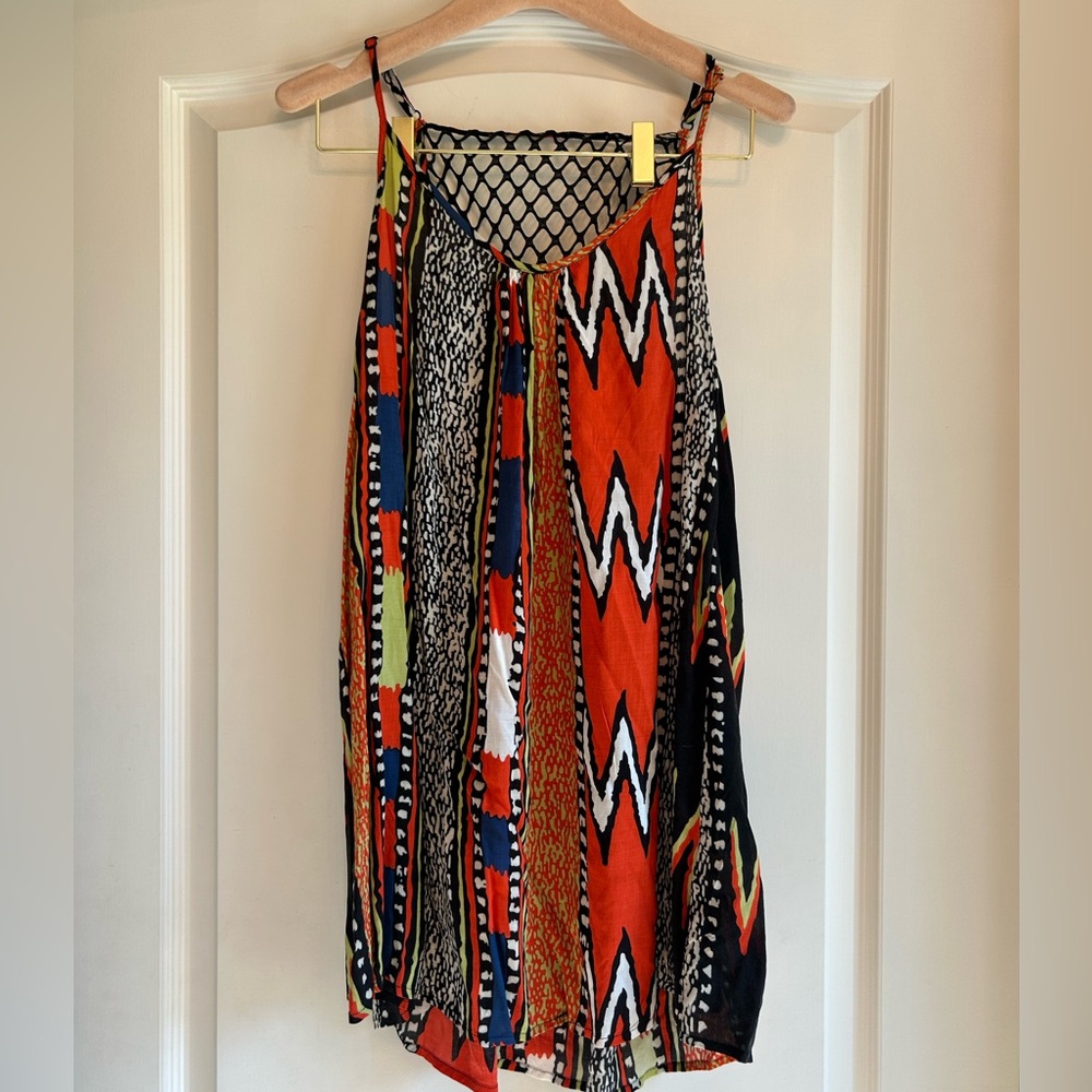 LF silk dress with mesh back size xs